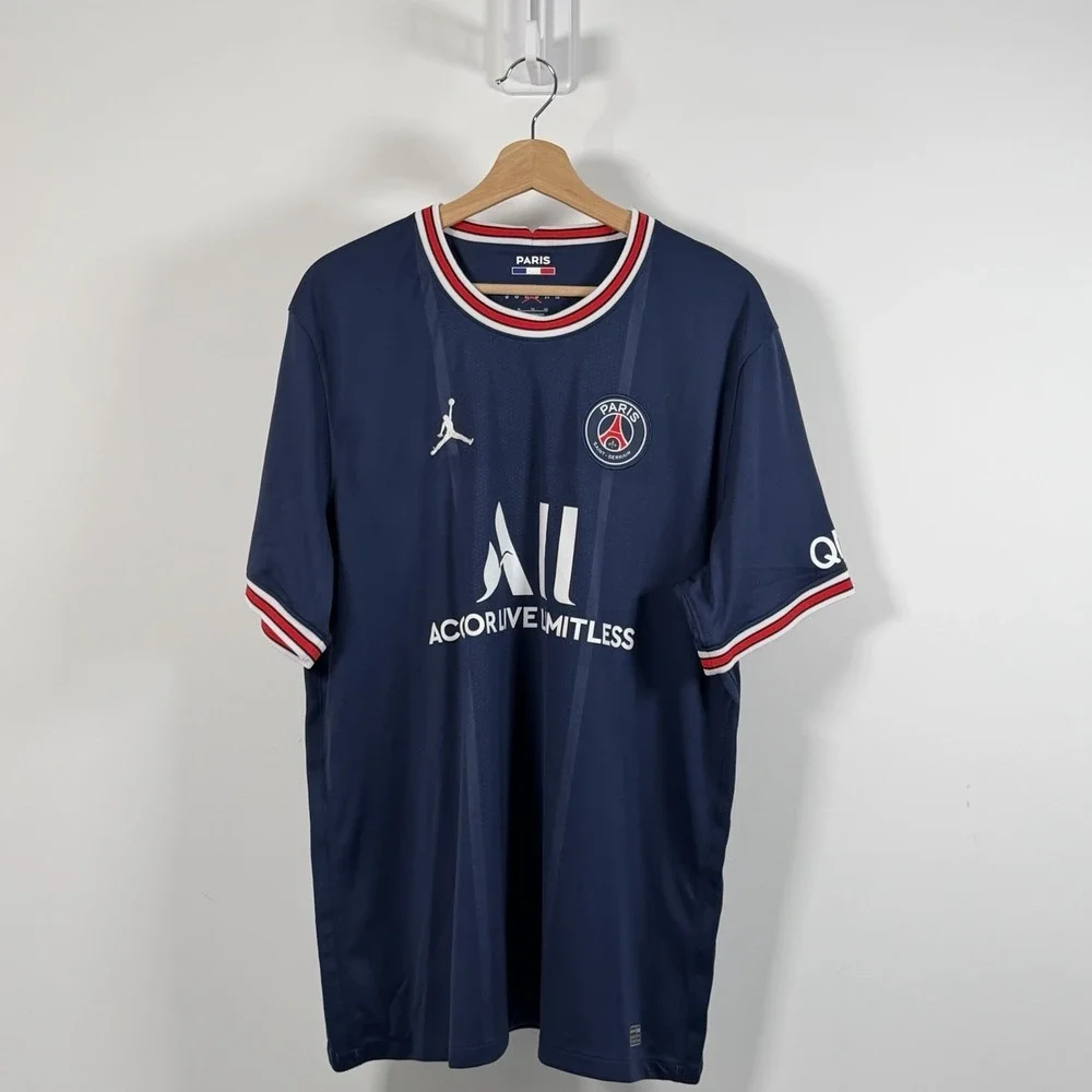Nike Jordan x Paris Saint-Germaine Fourth Soccer Jersey Mens XL Mbappe #7